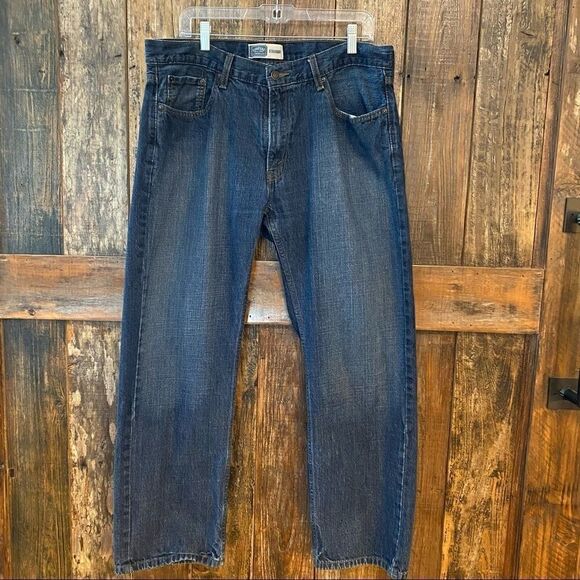 Levi’s Signature 36”* Blue Denim Faded Relaxed Straight Relaxed Jeans - Picture 2 of 6